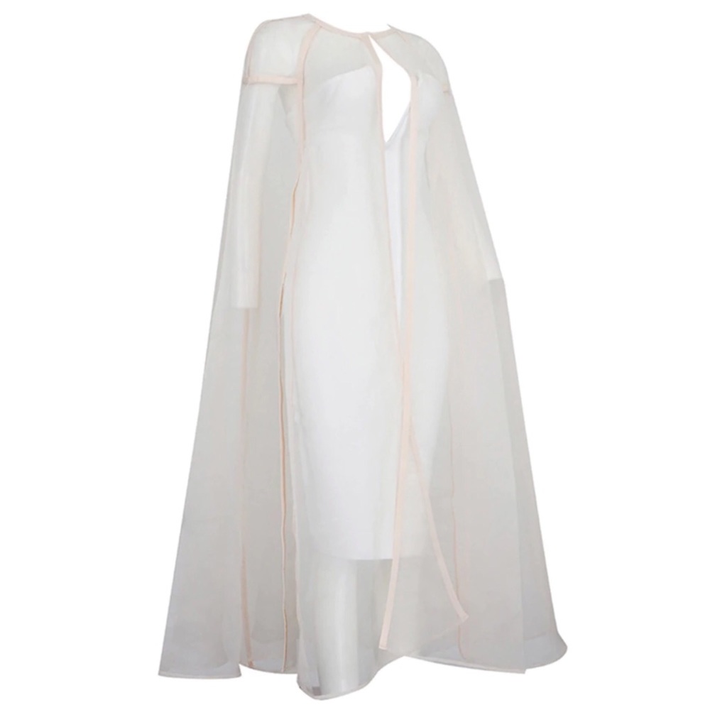 🆕The Pepyte Strapless Dress & Cape Set - Picture 4 of 8